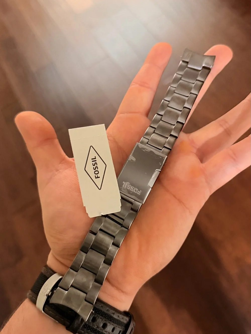 Fossil Black Men's Sport Watch with Black Silicone Strap and bracelet